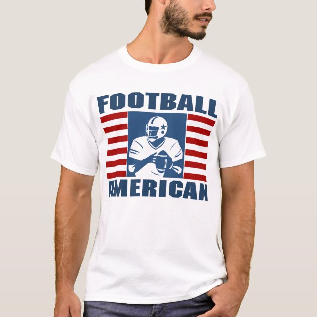 T-shirt do americano do futebol (Frente)