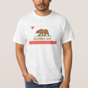 T-shirt do amor de Califórnia