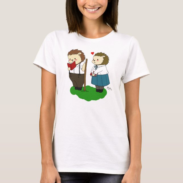 T-shirt do "amor" de Kolya e de Melaniya (Frente)