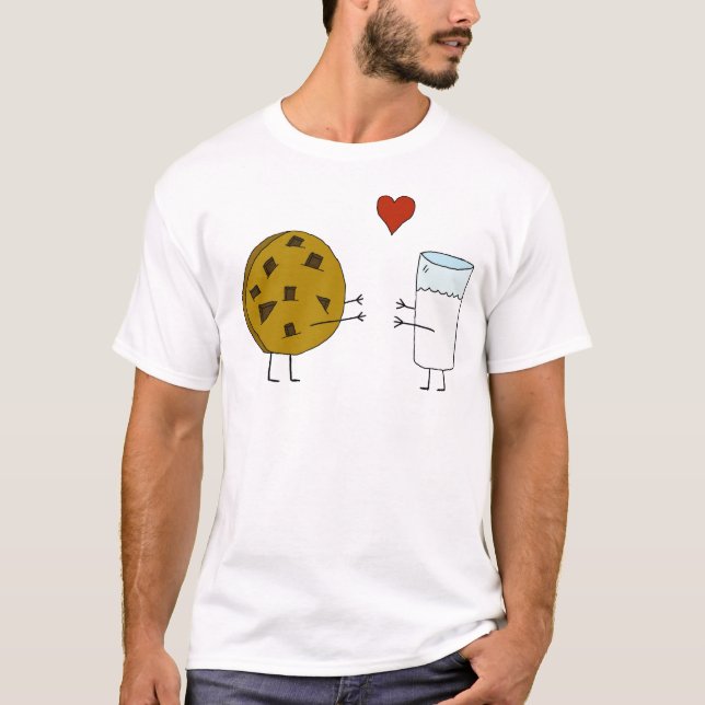 T-shirt do amor do biscoito & do leite (Frente)
