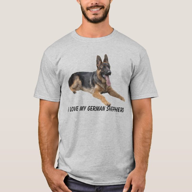 T-shirt do amor do german shepherd (Frente)