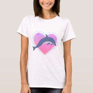T-shirt do amor do golfinho