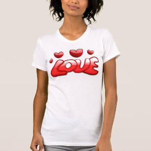 T-SHIRT DO AMOR - MULHERES ' S DAS CAMISOLAS DE