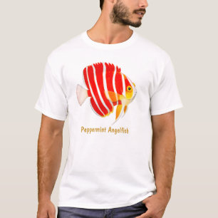 T-shirt do Angelfish do Peppermint do recife de