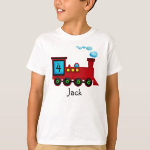T-shirt do aniversário de ChooChoo do trem