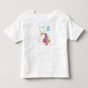 T-shirt do aniversário de MagicalGirl do unicórn