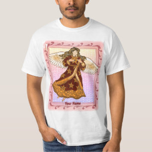 T-shirt do anjo da estrela do Natal