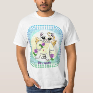 T-shirt do anjo do gato do gatinho