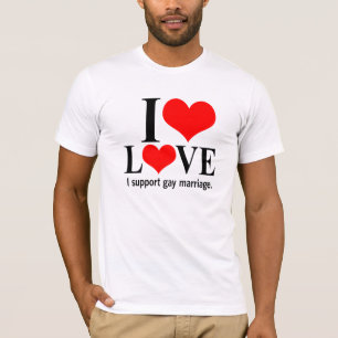 T-shirt do apoio do casamento gay