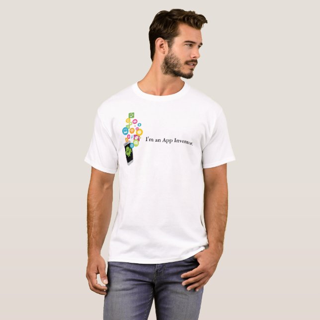 T-shirt do App dos homens móveis de CSP (Frente Completa)