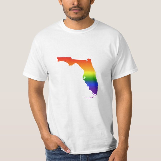 T-shirt do arco-íris de Florida (Frente)