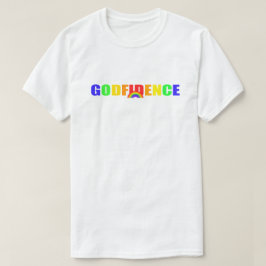 T-shirt do arco-íris de Godfidence