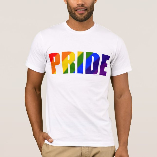 T-shirt do arco-íris do orgulho gay (Frente)