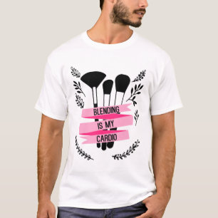 T-shirt do artista de maquiagem engraçada