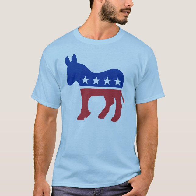 T-shirt do asno de Democrata (Frente)