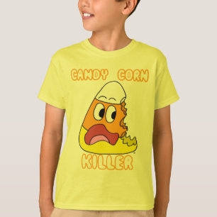 T-shirt do assassino do milho de doces