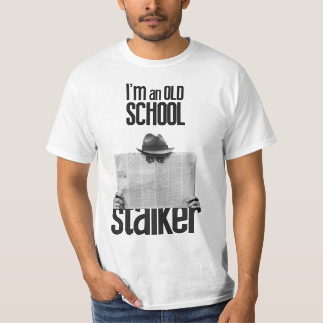 T-shirt do assediador da velha escola (Frente)