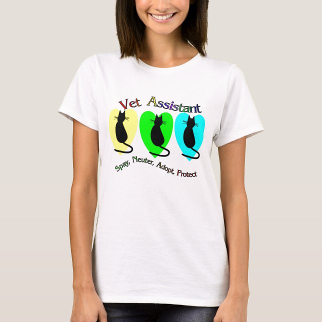 T-shirt do assistente do veterinário (Frente)