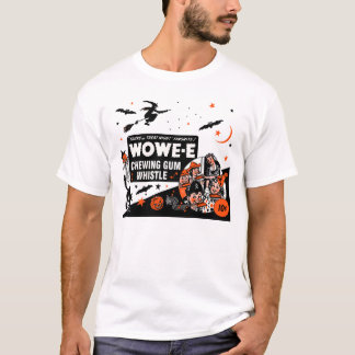 T-shirt do assobio do Dia das Bruxas Wowe-e
