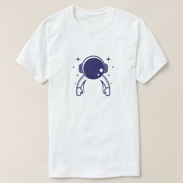 T-Shirt do Astronauta Espacial (Frente do Design)