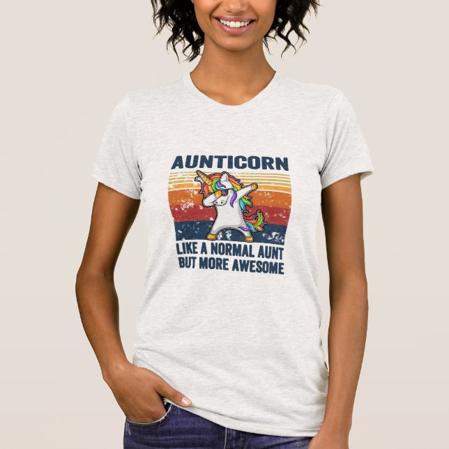 t-shirt do aunticorn (Frente)