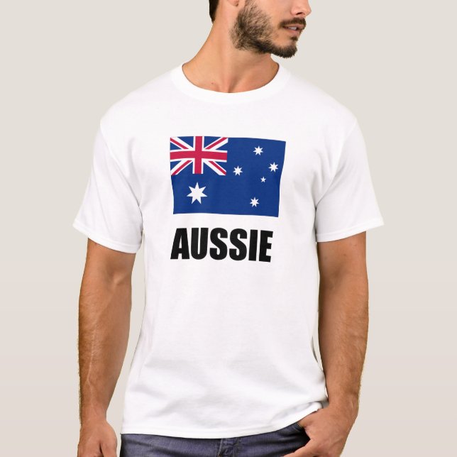 T-shirt do Aussie dos homens (Frente)