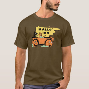 t-shirt do automóvel do Dia das Bruxas dos anos 3