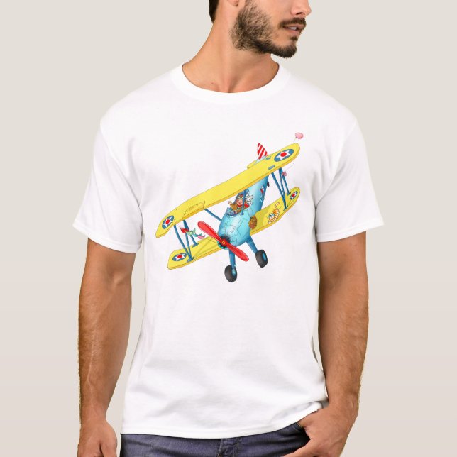 T-shirt do avião dos miúdos (Frente)