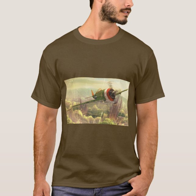 T-shirt do avião P-47 (Frente)