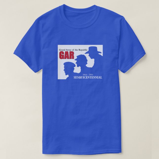 T-shirt do azul de Sesquicentennial do (Frente do Design)