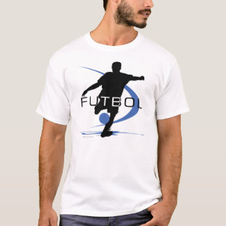 T-shirt do azul do futebol do futebol