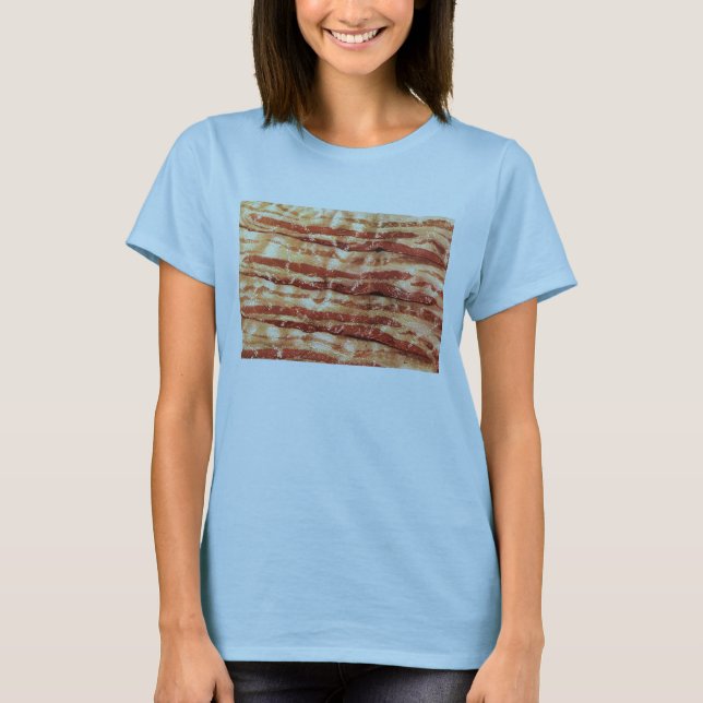 T-shirt do BACON das mulheres! (Frente)