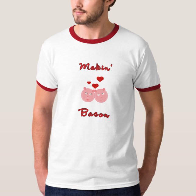 T-shirt do bacon de Makin (Frente)