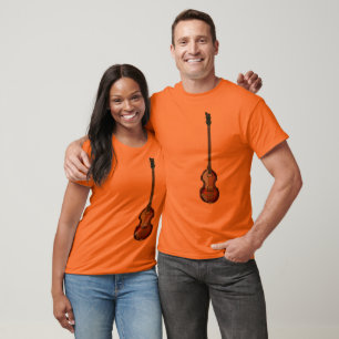 T-shirt do baixo do violino