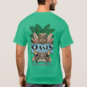T-shirt do bar e grill de Tiki dos oásis (cor)