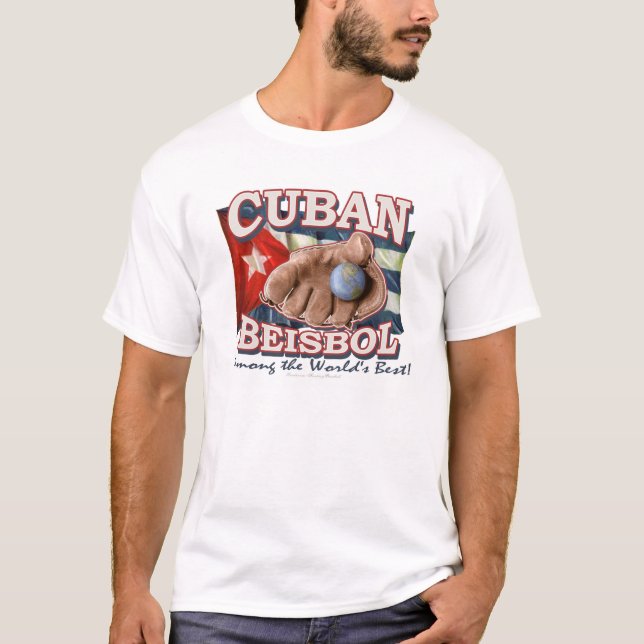 T-shirt do basebol de Beisbol do cubano (Frente)