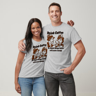 T-shirt do basebol do café da bebida