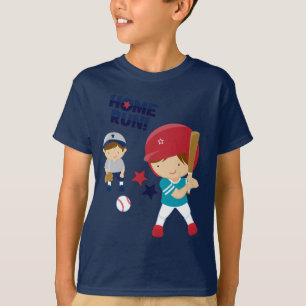 T-shirt do basebol dos miúdos