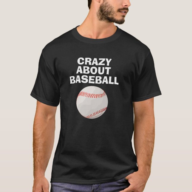 T-shirt do basebol, engraçados (Frente)