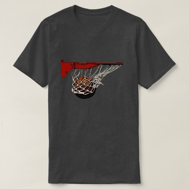 T-shirt do basquetebol da abanada (Frente do Design)