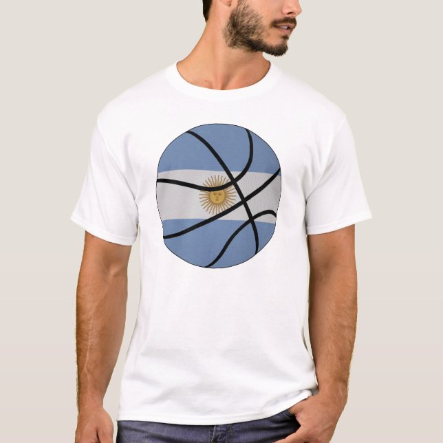T-shirt do basquetebol de Argentina (Frente)