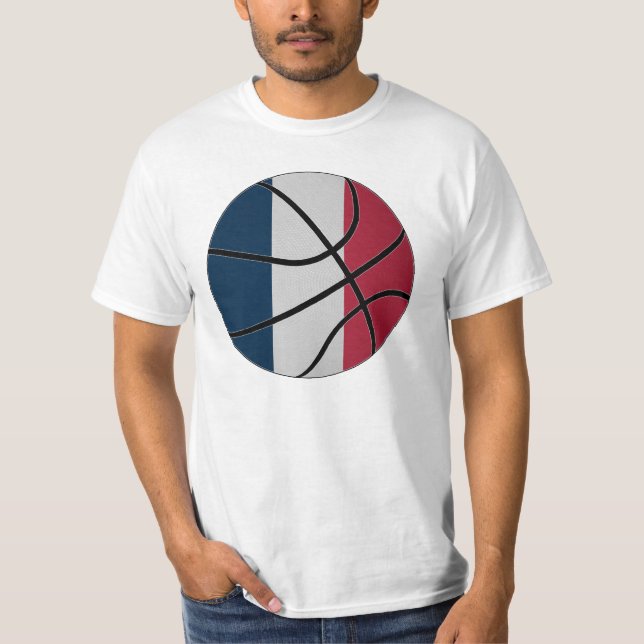 T-shirt do basquetebol de France (Frente)