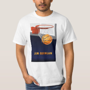 T-shirt do basquetebol de Jim Quinlan