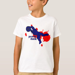 T-shirt do basquetebol do húmido do poder dos