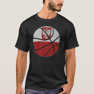 T-shirt do basquetebol do Polônia