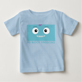 T-shirt do bebê azul da banda do divertimento de