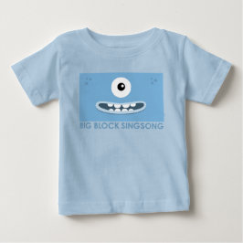 T-shirt do bebê azul de Dah do T do La de BBSS