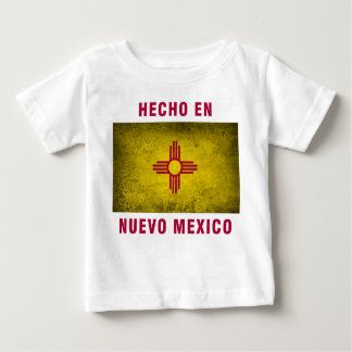 T-shirt do bebê - bandeira do en Nuevo México de