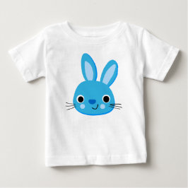 T-shirt do Bebê-Bebê, Coelho Azul