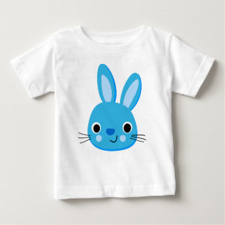 T-shirt do Bebê-Bebê, Coelho Azul